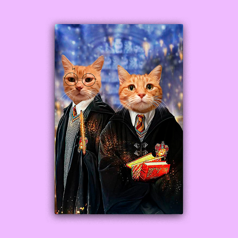Potter and Weasley - Custom Pet Portrait